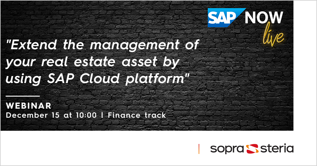 inar Sopra Steria Extend the management of your real estate asset